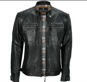 Fancy Biker Buffalo Leather Jacket