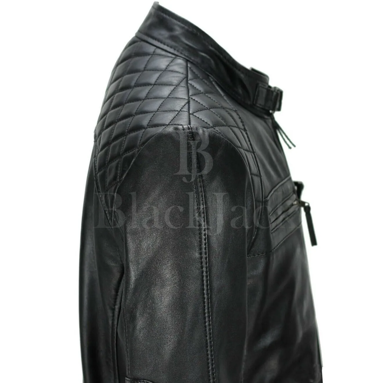 Fancy Biker Buffalo Leather Jacket