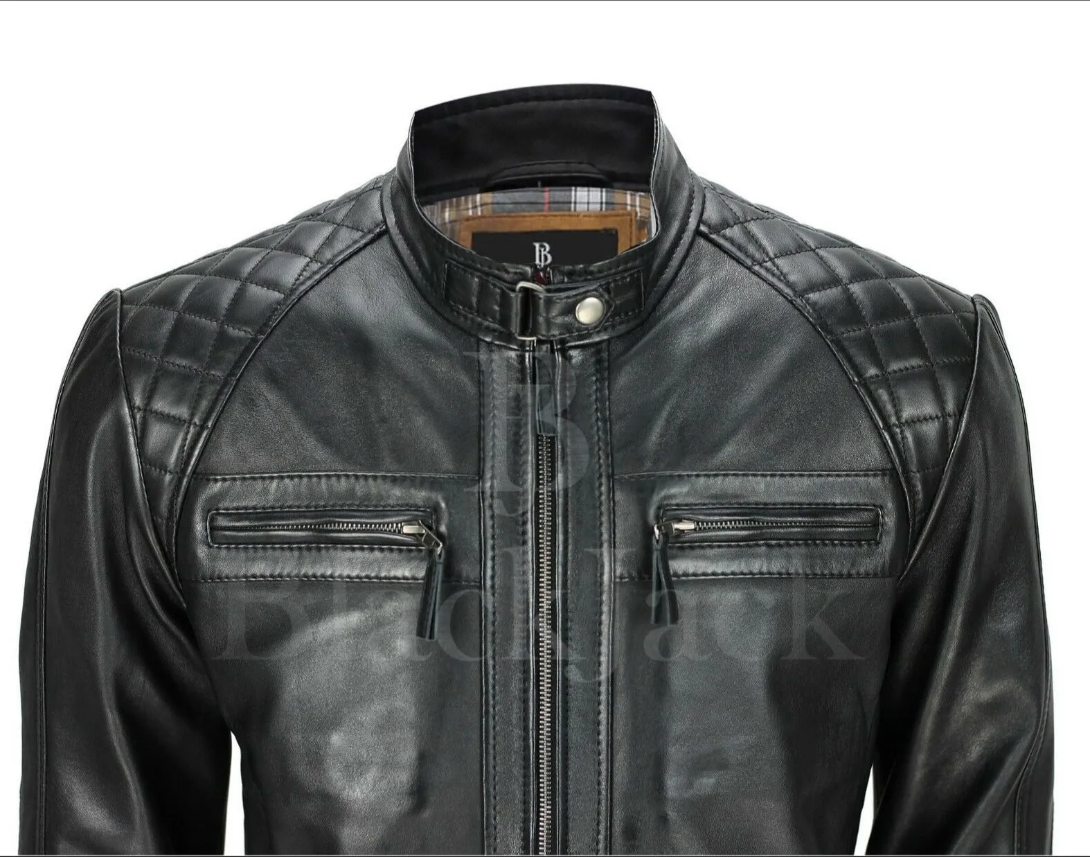 Fancy Biker Buffalo Leather Jacket