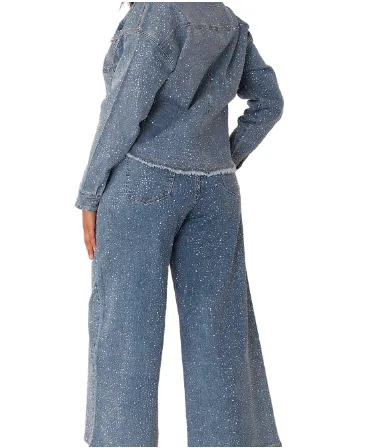 For Her 82395 Denim Jacket w/ Rhinestones
