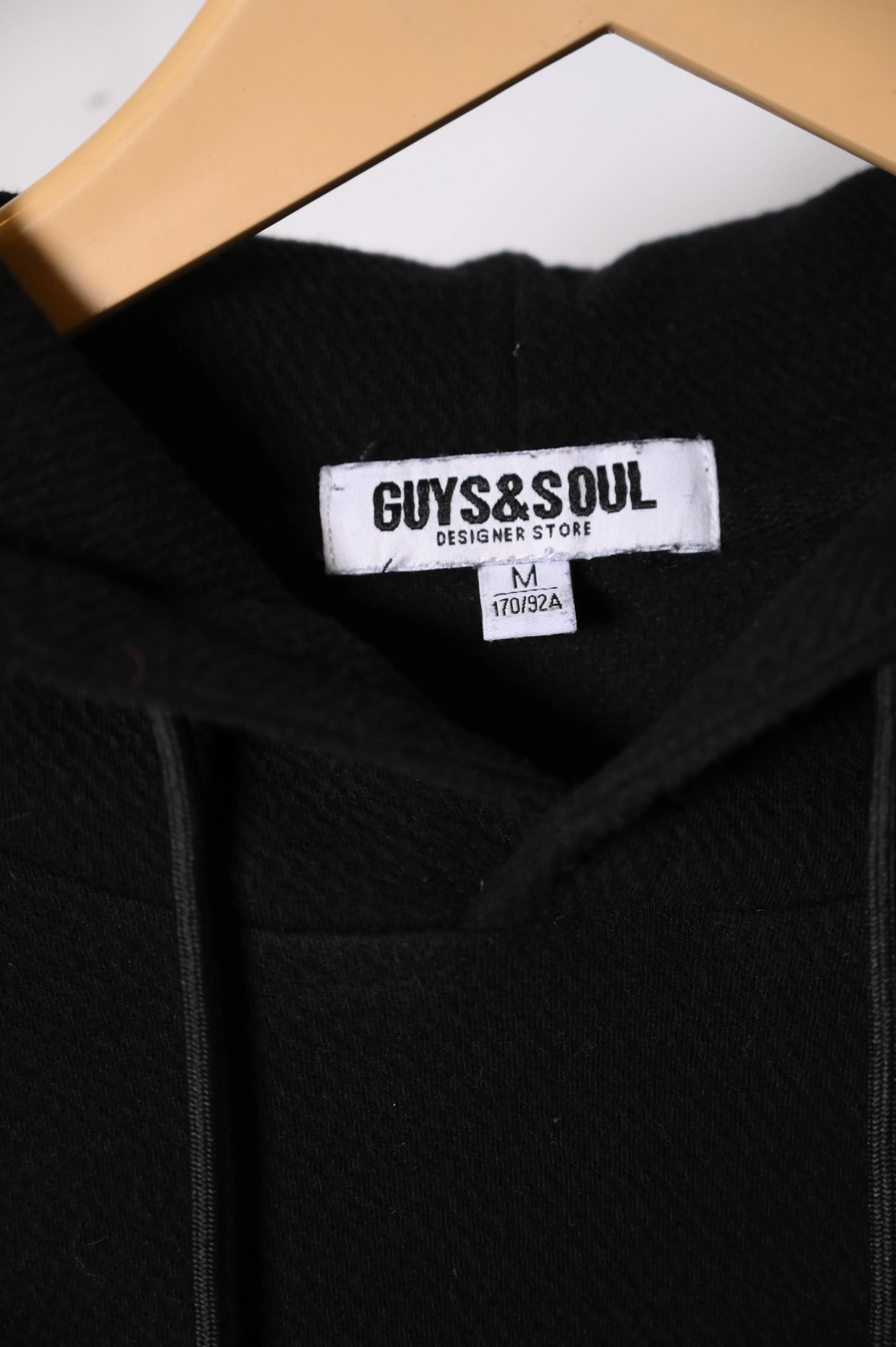 Guys & Soul Black Hoodie (Medium, Excellent Condition)