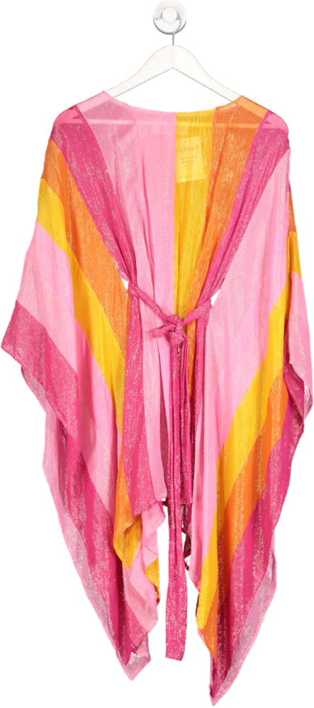 Multicoloured Metallic Striped Sundress One Size